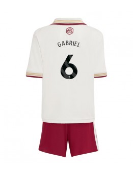 Billige Arsenal Gabriel Magalhaes #6 Tredjedraktsett Barn 2025-26 Kortermet (+ Korte bukser)